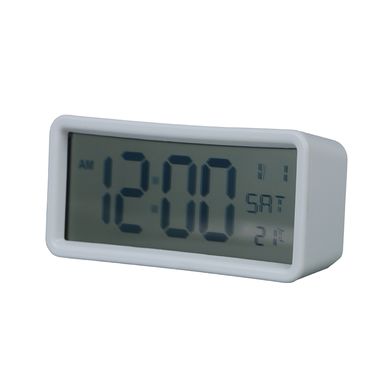 Reloj despertador electrónico de pantalla grande blanco -  Miniso