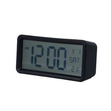 Reloj despertador electrónico de pantalla grande negro -  Miniso