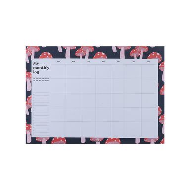 Libretas y cuadernos B5 blocs de notas planificación mensual 40 hojas champiñon 25 x 18cm miniso - Miniso