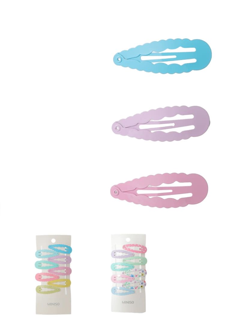 Broches-para-cabello-8-pzas-forma-de-gota-ondulada-mix-de-colores-Miniso-1-10810