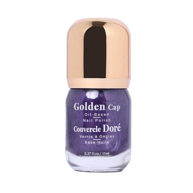 Esmalte para uñas a base de aceite con tapa dorada 14 morado brillante -  Miniso