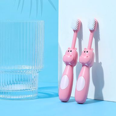 Paquete de cepillos dentales de cerdas suaves de hipopotamos 2 pzas -  Miniso