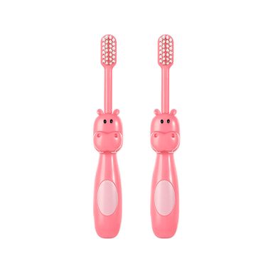 Paquete de cepillos dentales de cerdas suaves de hipopotamos 2 pzas -  Miniso