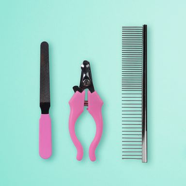 Set de belleza para mascotas pet series 2.0 rosa -  Miniso