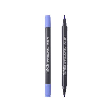 Plumón a base de agua doble punta lavanda -  Miniso