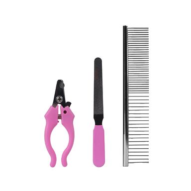Set de belleza para mascotas pet series 2.0 rosa -  Miniso