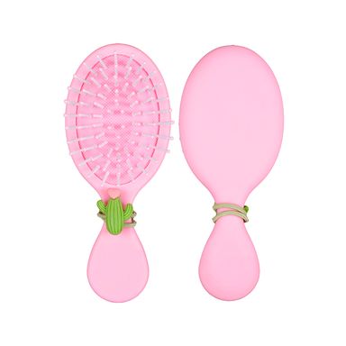 Peine de cabello mini portatil con liga de cabello cactus - Miniso
