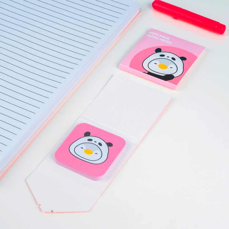 Post-it-blocs-de-notas-con-anillo-serie-mini-family-animal-cosplay-day-pen-60-hojas-2-paquetes-Miniso-2-12344