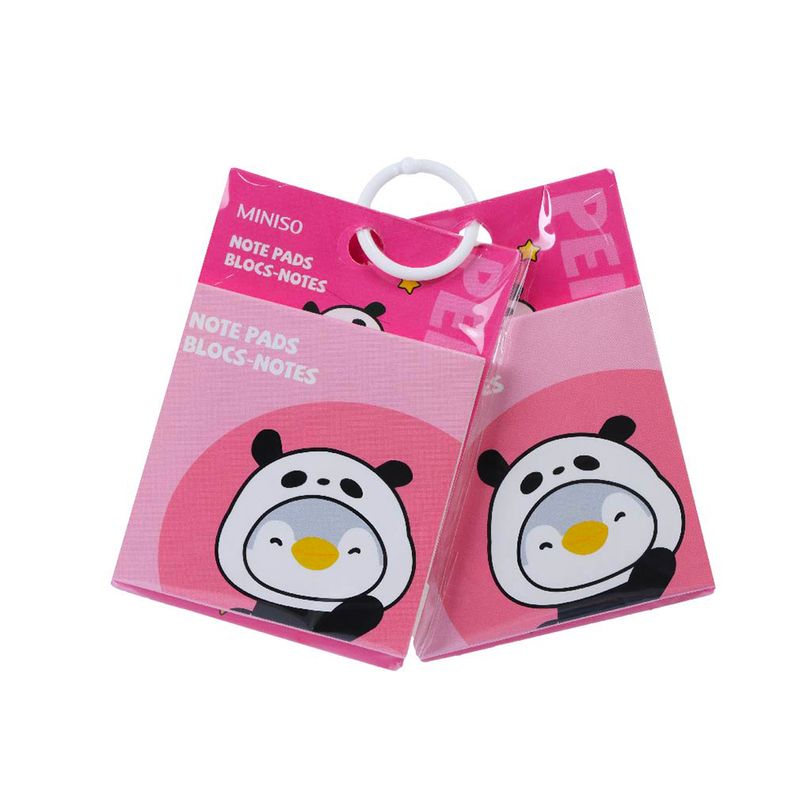 Post-it-blocs-de-notas-con-anillo-serie-mini-family-animal-cosplay-day-pen-60-hojas-2-paquetes-Miniso-1-12344