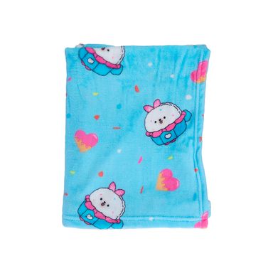Manta mini family bunbun tierno azul -  Miniso