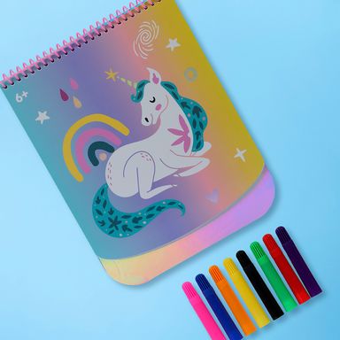 Set para jugar set de libros de pintura de la serie de bricolaje 30 hojas unicornio - Miniso