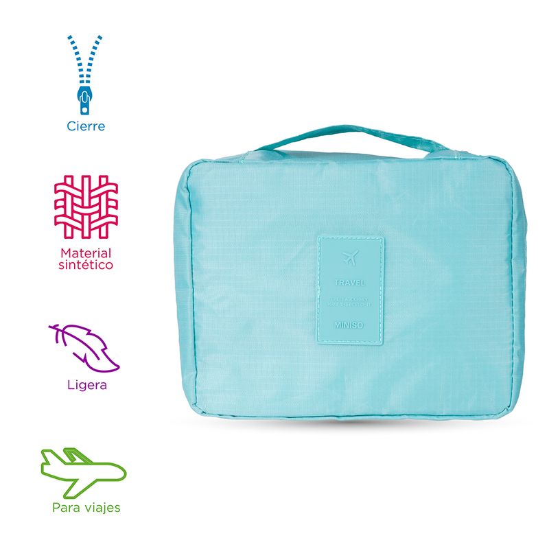 Organizador-de-viaje-sencillo-verde-Miniso-3-3724