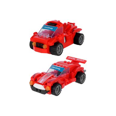 Bloques miniboy de construcción de coches de carreras 2 en 1 rojo miniso -  Miniso