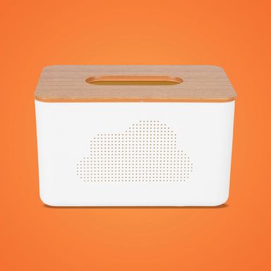 Caja para pañuelos con patron de madera M - Miniso