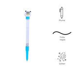 Lapicero-de-gel-con-purpurina-de-la-serie-mini-family-pen-pen-0-5-mm-negro-mini-family-Miniso-3-11682