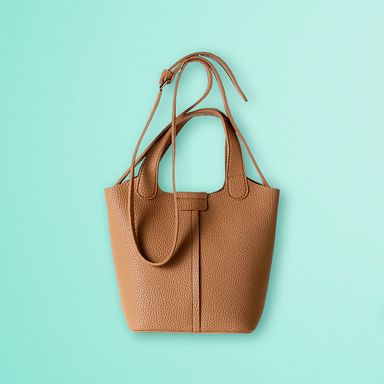 Bolso crossbody de moda imitación piel miniso azul -  Miniso