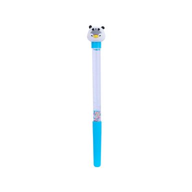 Lapicero de gel con purpurina de la serie mini family pen pen 0.5 mm  negro mini family - Miniso