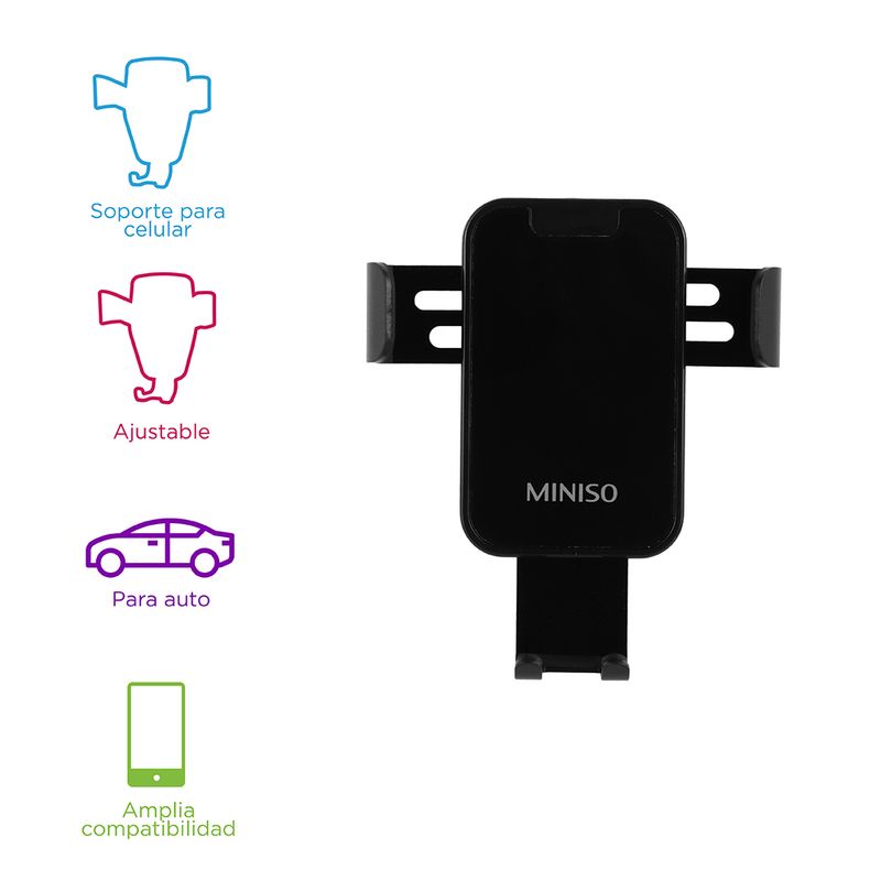 Soporte-de-coche-para-celular-de-gravedad-aluminio-negro-miniso-Miniso-3-12133