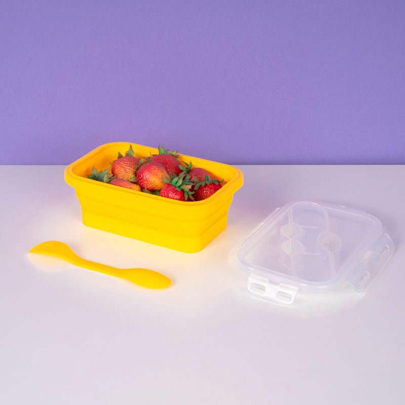 Topper Plegable para Alimentos Box Lunch Amarillo