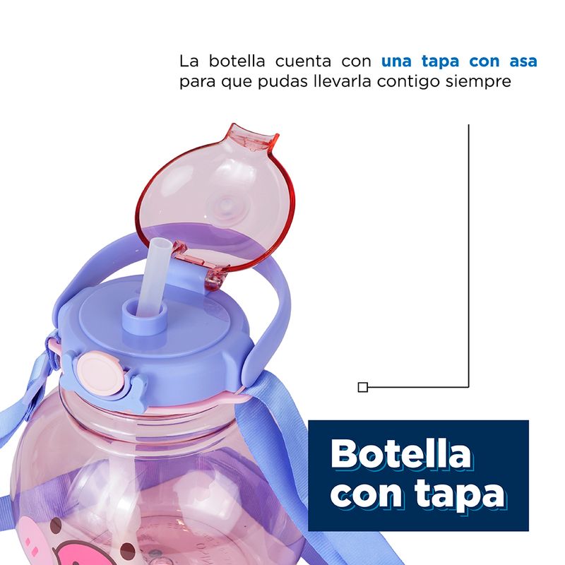 Tomatodo-de-pl-stico-de-cerdito-con-correa-y-sorbete-1400-ml-azul-14-5x14-5x16-cm-Miniso-5-12262