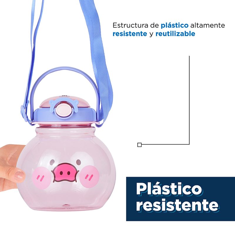 Tomatodo-de-pl-stico-de-cerdito-con-correa-y-sorbete-1400-ml-azul-14-5x14-5x16-cm-Miniso-6-12262