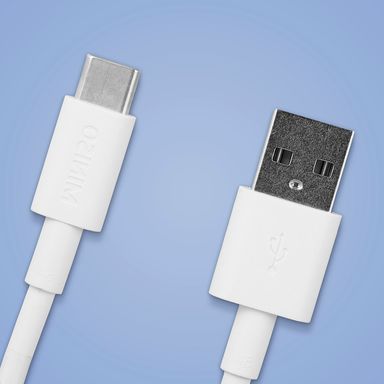 Cable de datos 5a carga rapida tipo c 1m blanco - Miniso