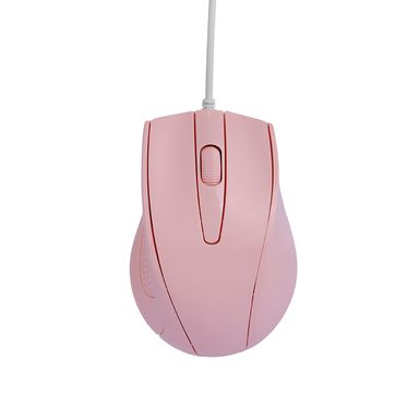 Mouse ergonómico con cable modelo rosa miniso -  Miniso