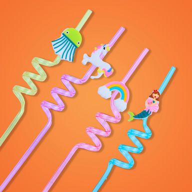 Juego de sorbetes con diseños varios 4 piezas - Miniso