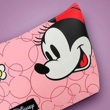 Cosmetiquera forma trapecio mickey mouse disney minnie rosa -  Disney