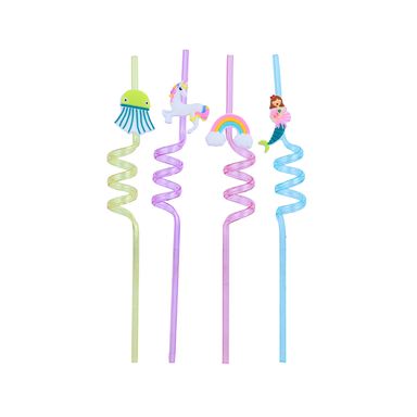 Juego de sorbetes con diseños varios 4 piezas - Miniso
