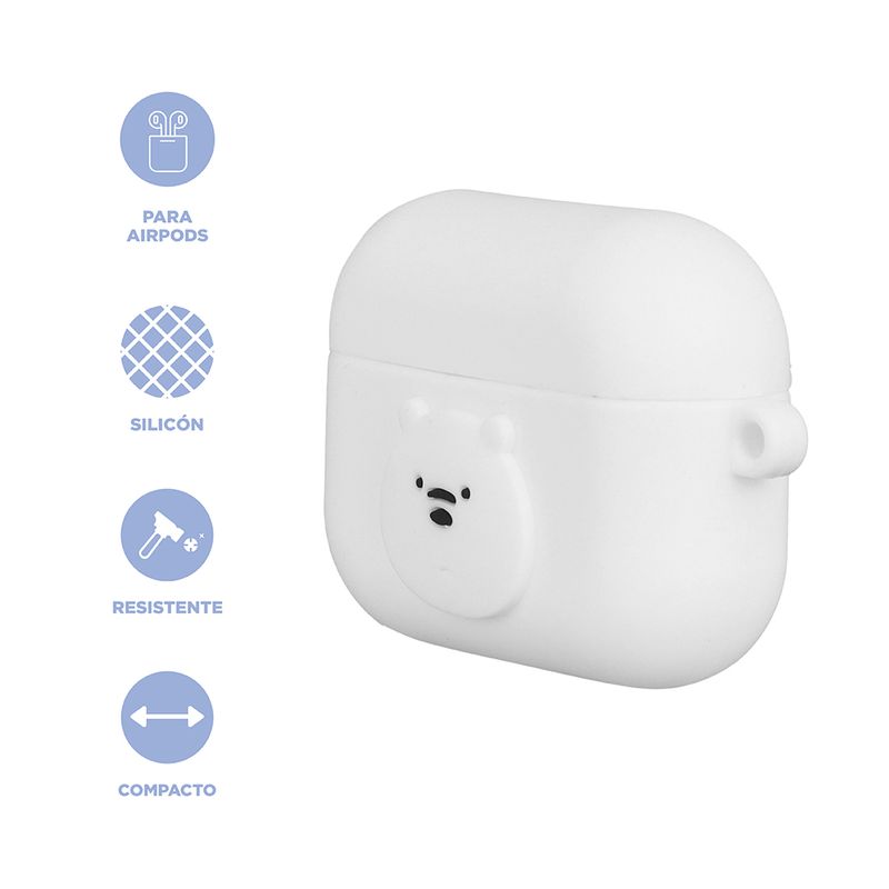 Estuche-protector-de-aud-fonos-wbb-airpods-pro-oso-polar-We-Bare-Bears-3-12249