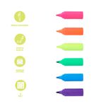 Plumon-resaltador-en-forma-de-bamb-de-la-serie-candy-rainbow-27-5cm-miniso-Miniso-3-12617