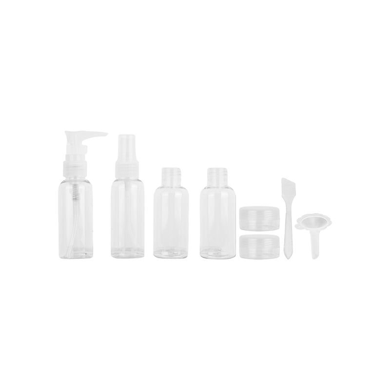 Set-de-botellas-de-viaje-transparente-50ml-8-pzas-Miniso-1-12504