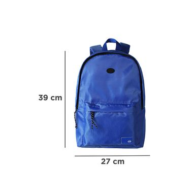 Mochila basica miniso con detalles en contraste azul -  Miniso