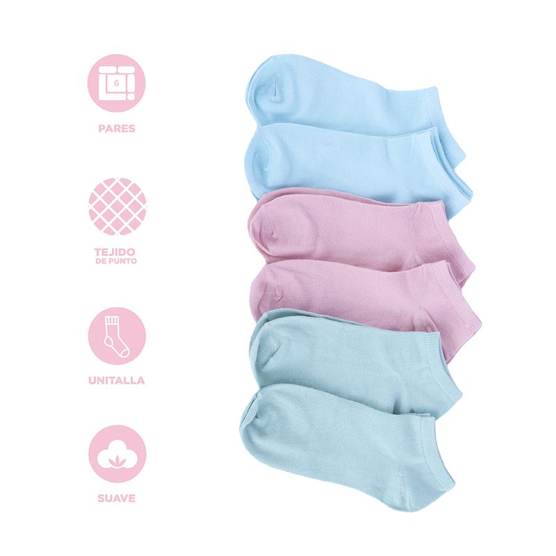 Medias-para-mujer-miniso-6-pares-azul-rosa-verde-Miniso-3-10813