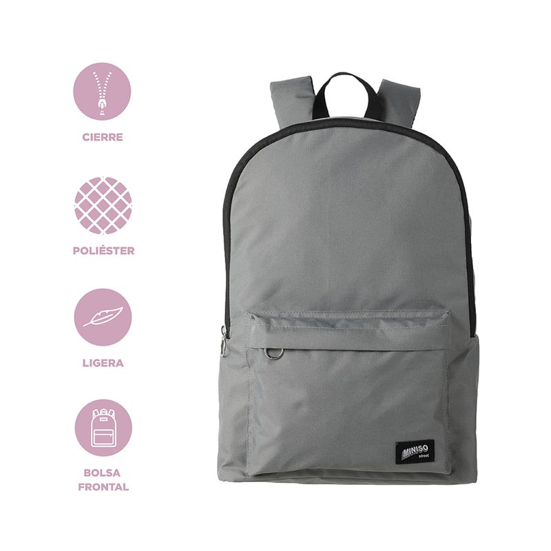 Mochila-basica-miniso-gris-Miniso-3-13065