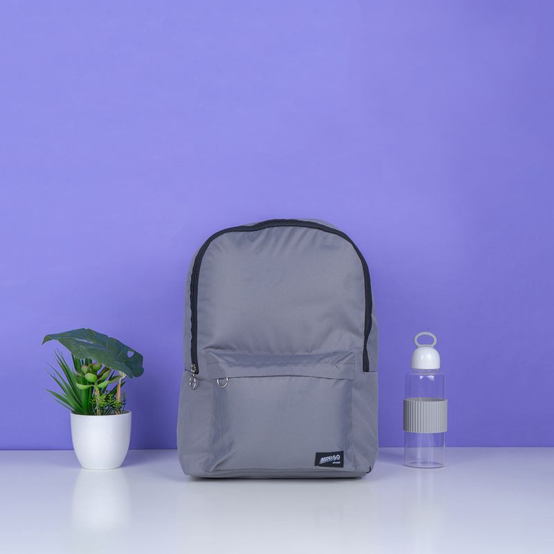 Mochila-basica-miniso-gris-Miniso-6-13065