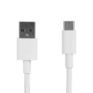 Cable de datos y carga rapida 5a tipo c 2m blanco miniso - Miniso