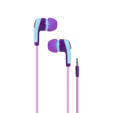 Audífonos con cable de 3.5 mm con bloqueo de color modelo ebp e a60 azul morado miniso - Miniso