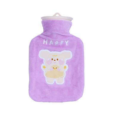 Botella de agua caliente animal cosplay day 500 ml púrpura - Miniso
