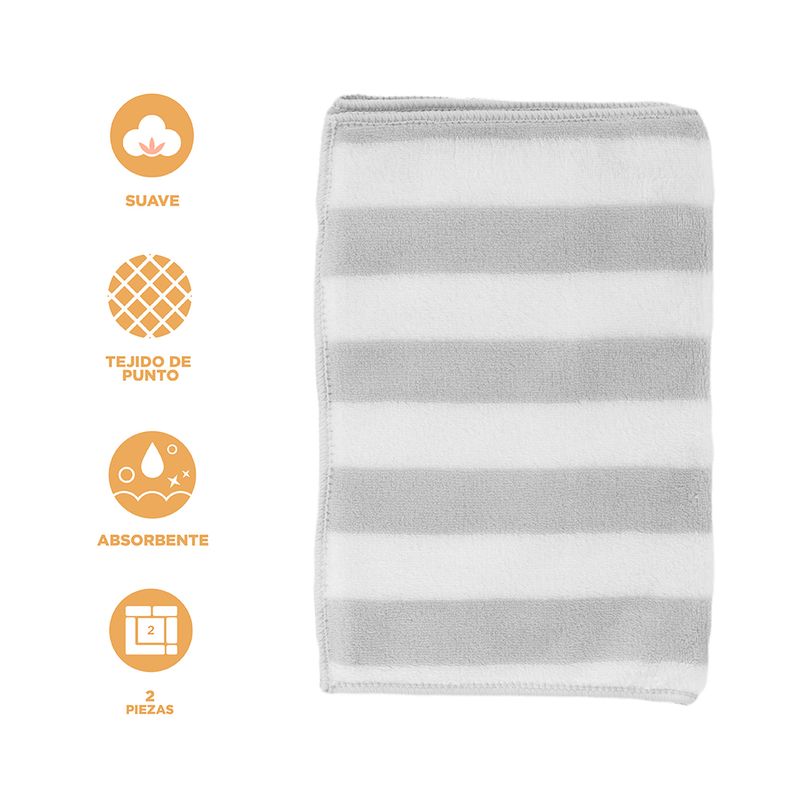 Toalla-de-ba-o-infantil-polar-rayada-50x25-cm-miniso-2-pzas-gris-Miniso-3-12873
