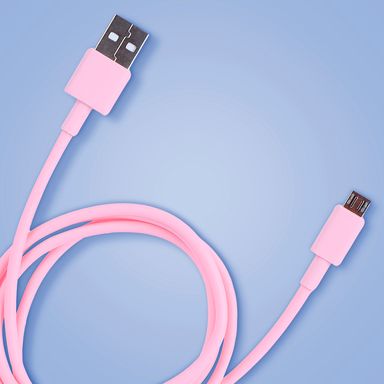 Cable de microdatos android rosa miniso -  Miniso