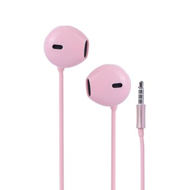 Audífonos jack rosa 120 cm auriculares de 3.5 mm - Miniso