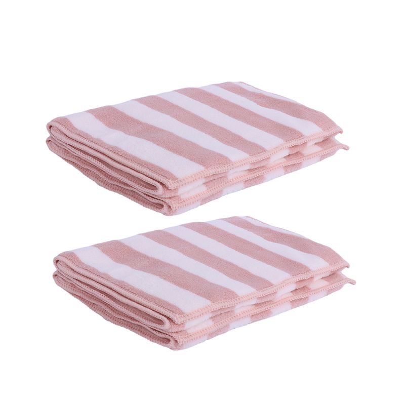 Toalla-de-ba-o-infantil-polar-rayada-50x25-cm-miniso-2-pzas-rosa-Miniso-1-12874