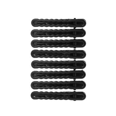 Broche rectangular para el cabello negro 16cm 8 pzas -  Miniso