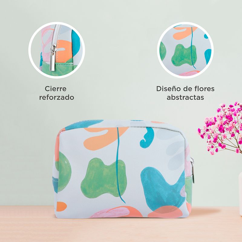 Cosmetiquera-miniso-flores-abstractas-gris-Miniso-5-13131