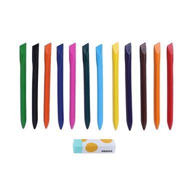 Lapices de colores c 57 crayon 11.5cm 12 pzas miniso -  Miniso