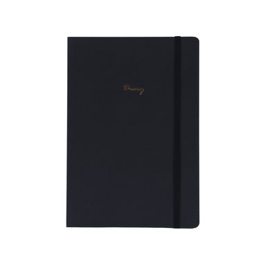 Cuaderno estampado con plan mensual negro 160 hojas -  Miniso