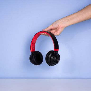 Audífonos de diadema coloridos con luces rojo -  Miniso