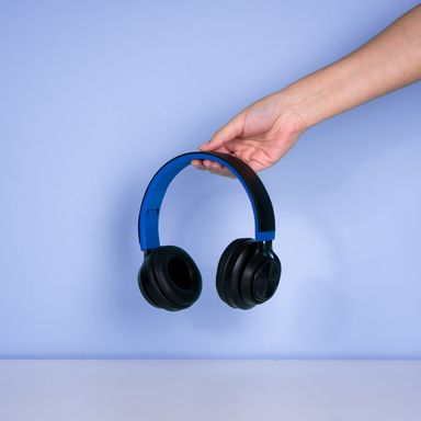Audífonos de diadema coloridos con luces azul -  Miniso